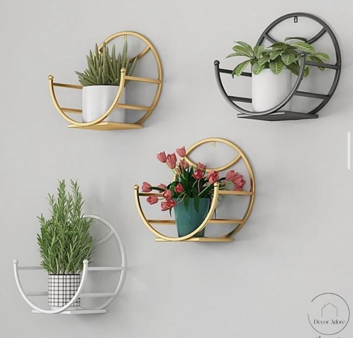 Metal Wall Planter Holder For Indoor Plants (4 Pack)