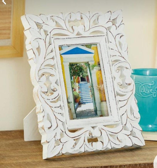 Deco Mango Wood People Photo Frame – 8 Inches