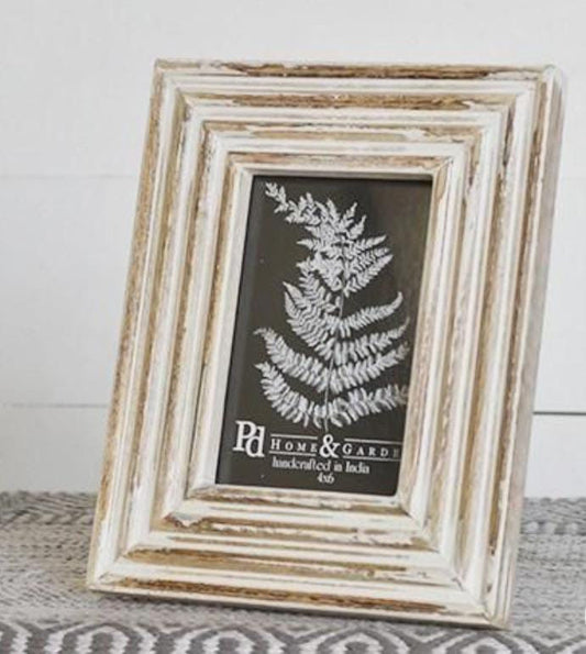 White Wash Wooden Photo Frame – 7x11 Inches