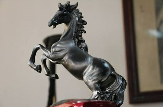 Antique Brass Horse Showpiece