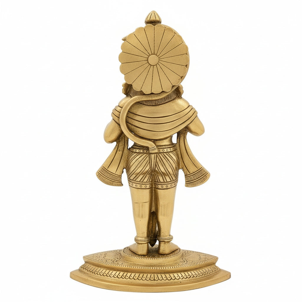 Bronze statue of a figure with a snake on a white background