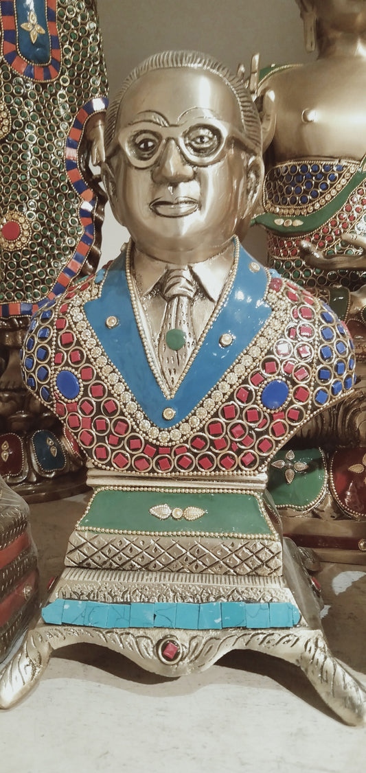 Brass Ambedkar Idol Statue For Home, Office Table Decor