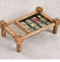 Handcrafted Wooden Serving Tray – Rectangular Cot/Khaat Style