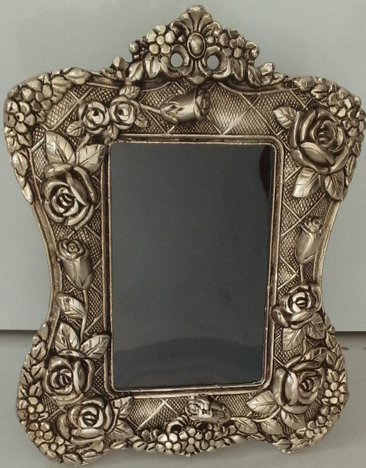 German Silver Decorative Photo Frame – 10x9 Inch | Religious Design