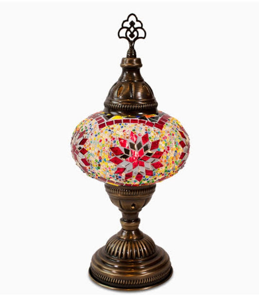 Designer Metal Moroccan Table Lamp – Artisan-Crafted Lighting