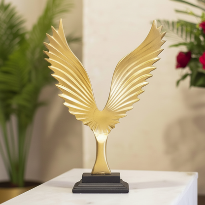 Brass Eagle Wings Sculpture 18 Inch Decorative Showpiece