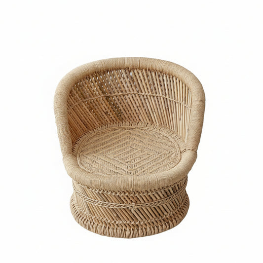 Beige Bamboo Baby Mudda Chair 18 Inch