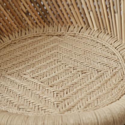 Beige Bamboo Baby Mudda Chair 18 Inch