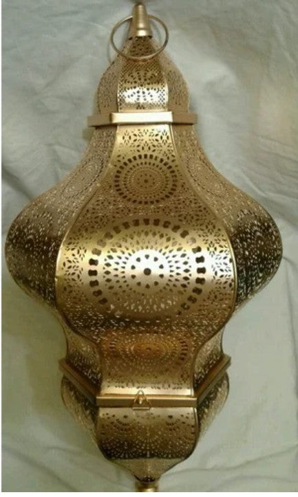 Metal Moroccan Hanging Lamp – Elegant Pendant Light