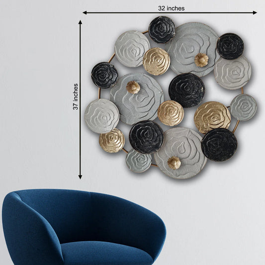 Muscat Circular Discs Metal Wall Decoration Modern Iron Wall Art