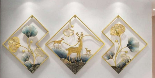 Metal Deer Walmart Set Of Three