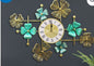 Metal Modern Floral Wall Clock