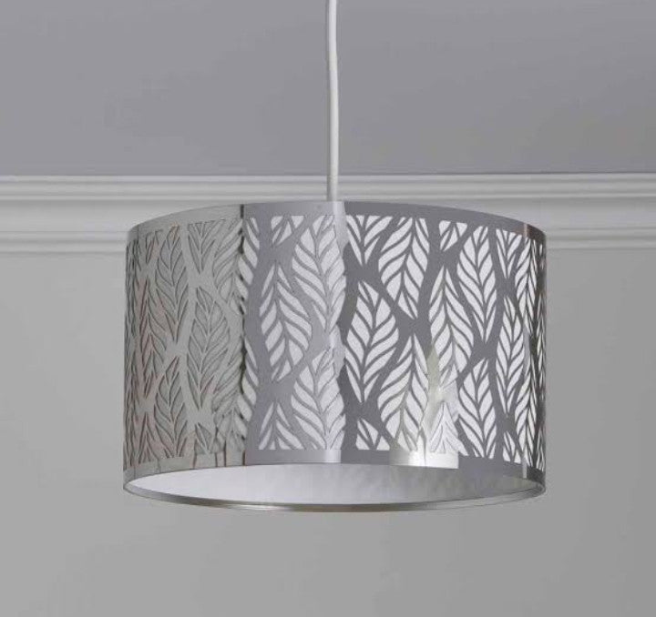 Laser Cut Metal Leaf Shade Hanging Lamp – Elegant Pendant Light
