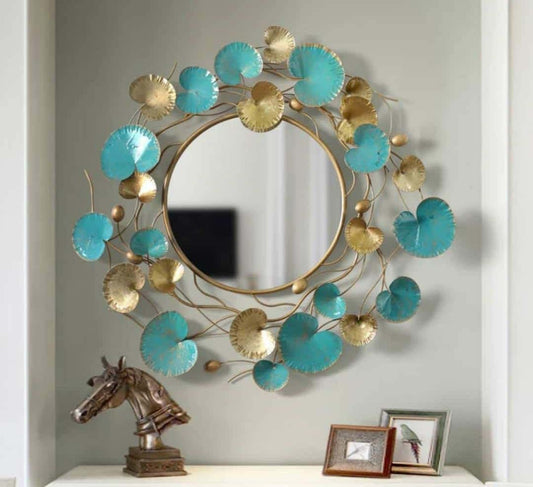 Modern Floral Design Wall Mirror