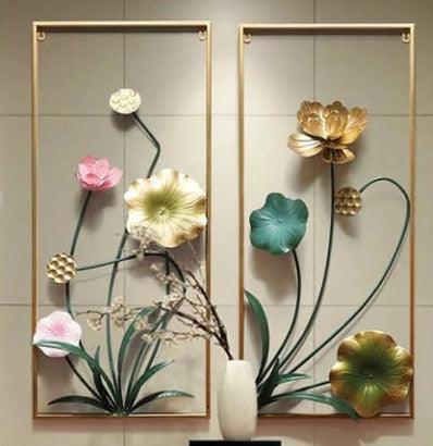 Vertical 2 Framed Metal Wall Art