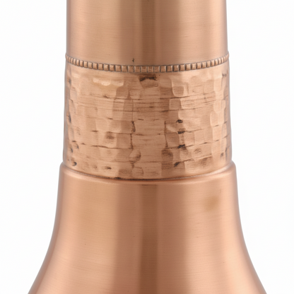 Long Neck Hammered Pure Copper Water Bottle 900ml