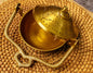 Dhooni Loban with Handle – Decorative Brass Incense Stand (7 Inch, Super Fine Brass)