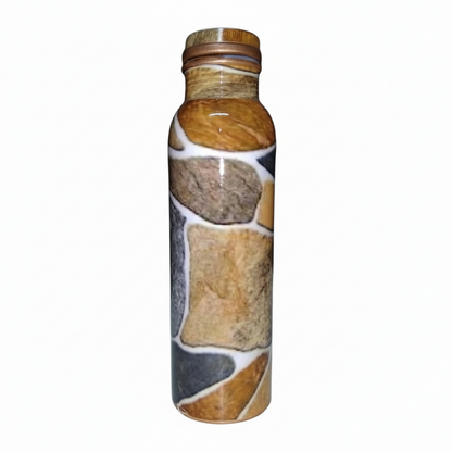 Sticker Meena Printed Copper Water Bottle Set of 2