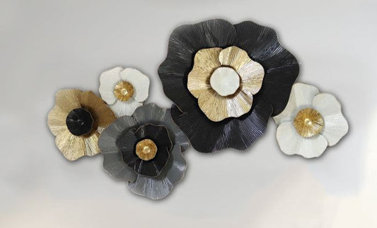 Metal Modern Floral Wall Decor