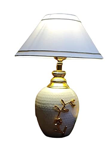 Metal Gold Leaf Table Lamp – Luxurious Designer Lighting