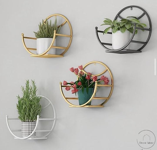Metal Wall Planter Holder For Indoor Plants (4 Pack)