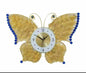 Metal Butterfly Wall Clock