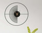 Designer Metal Wall Clock – 23" Round, Black Finish
