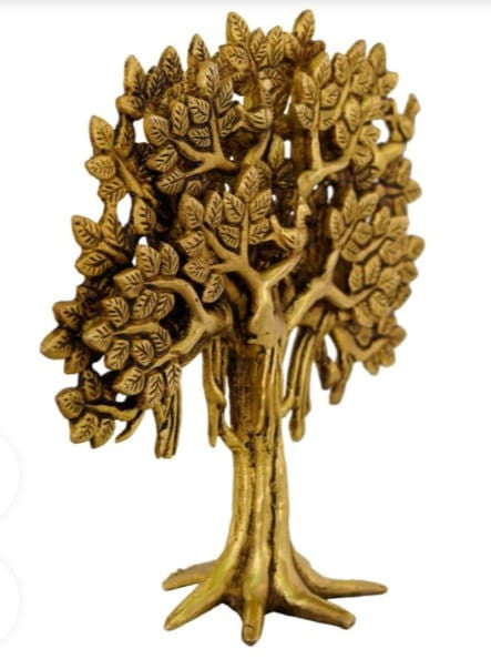 Metal Kalpavriksha Tree Wall Hanging – Decorative Vastu Metal Hanging (12 × 11 × 11 Inch, 1.5 KG)