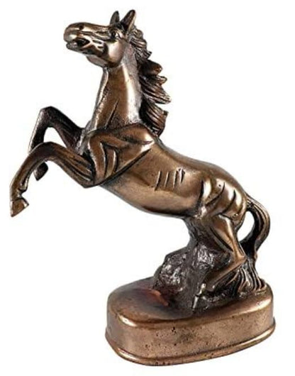 Antique Brass Horse Showpiece