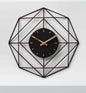 25-Inch Decorative Metal Wall Clock – Black Elegant Statement Piece