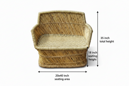 Bamboo Armrest Sofa Mudda Chair
