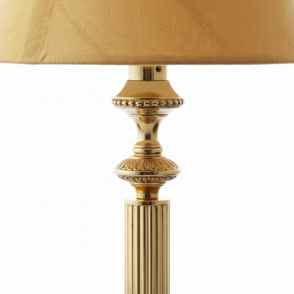 Metal Table Lamp with Golden Cone Shade for Elegant Home Lighting