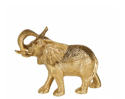 Golden & Silver Elephant Statue – Strength & Wisdom