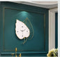 White Leaf Wall Clock
