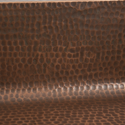 Antique Finish Farmhouse Apron Copper Kitchen Sink 33 Inch