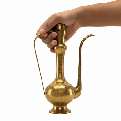 Luxury Golden Brass Tea and Coffee Pot 11 Inch