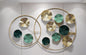 Metal Floral Shape Wall Decor With Frame