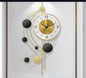 Six Circle Wall Clock 28-Inch Modern Decorative Timepiece