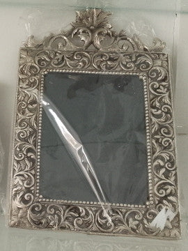 Large German Silver Photo Frame – 14 Inch | Religious Decorative Wall Frame