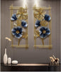 Vertical 2 Framed Zara Metal Wall Art