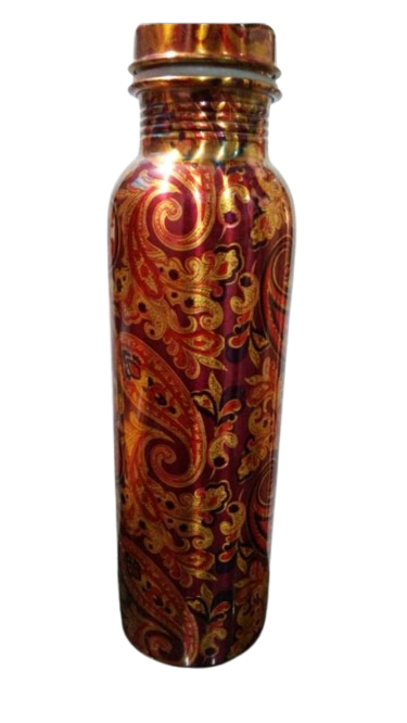 Printed Copper Water Bottle – 900 ml