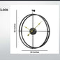 Double Ring Gold Wall Clock