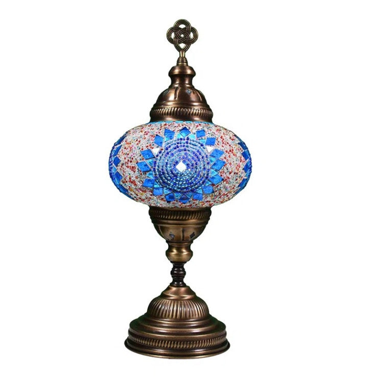 Designer Metal Moroccan Table Lamp – Artisan-Crafted Elegance