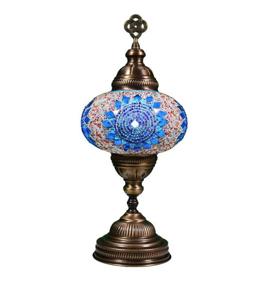 Designer Metal Moroccan Table Lamp – Artisan-Crafted Elegance