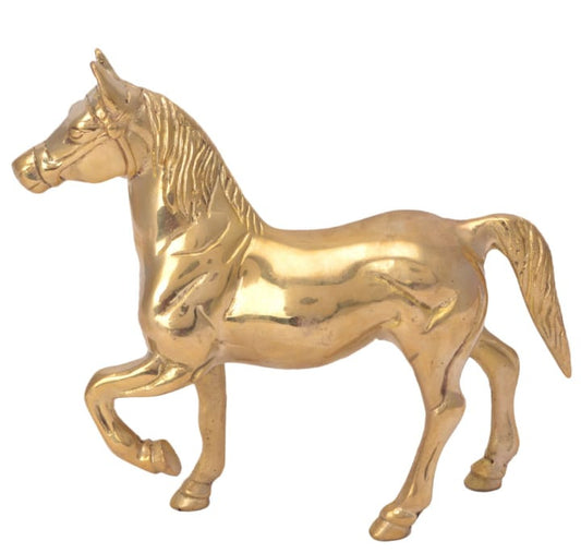 Brass Running Horse Showpiece Statue