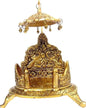Laddu Gopal Singhasan – Decorative Silver/Gold Polished Idol (12 × 8 × 8 Inch)