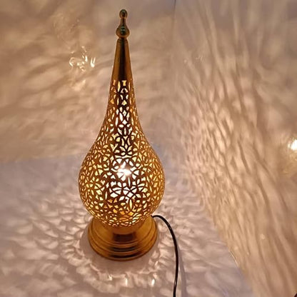 Brass Decorative Metal Table Lamp – Moroccan & Oriental Elegance