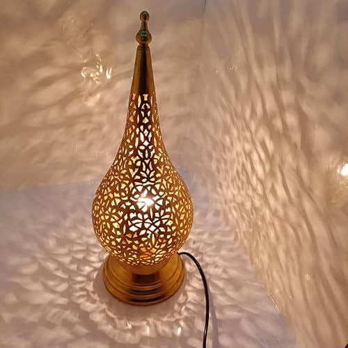 Brass Decorative Metal Table Lamp – Moroccan & Oriental Elegance