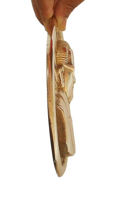 Dr Babasaheb Ambedkar Brass Statue on Ashok Chakra Wall Mount