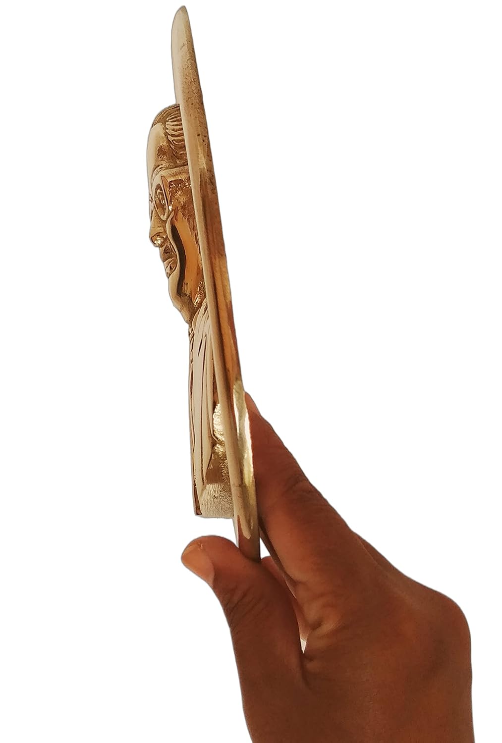 Dr Babasaheb Ambedkar Brass Statue on Ashok Chakra Wall Mount